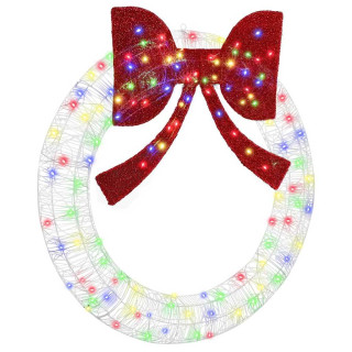 Küünlapärg LED -ribatuledega Mitmevärviline 120 cm Akrüül