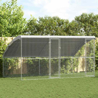 Kanakpuur Hõbedane 400 x 200 x 198.5 cm Tsinkteras