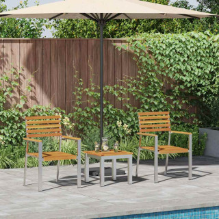 AiaEinestamiseKomplekt 3 pcs Pruun Tugev teakpuu