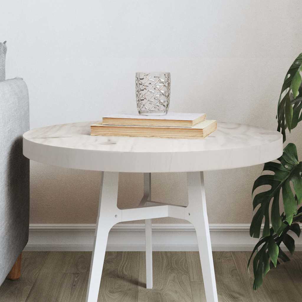 столешница, круглая, белая, Ø50 x 3 см, сосна