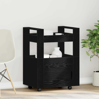 Кухонная тележка Черный Дуб 60x45x80 см Деревокомпозит