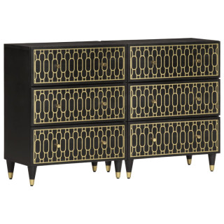 puhvetkapid 2 tk, 60 x 33 x 75 cm, mangopuit