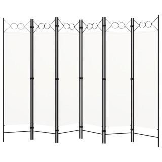 6-панельная перегородка, белая, 240 x 180 см