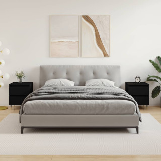 öökapid 2 tk, must, 40 x 35 x 50 cm, tehispuit