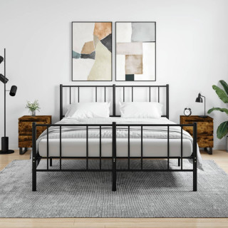 Прикроватные тумбочки 2 шт., дымчатый дуб, 40 x 35 x 50 см, искусственное дерево