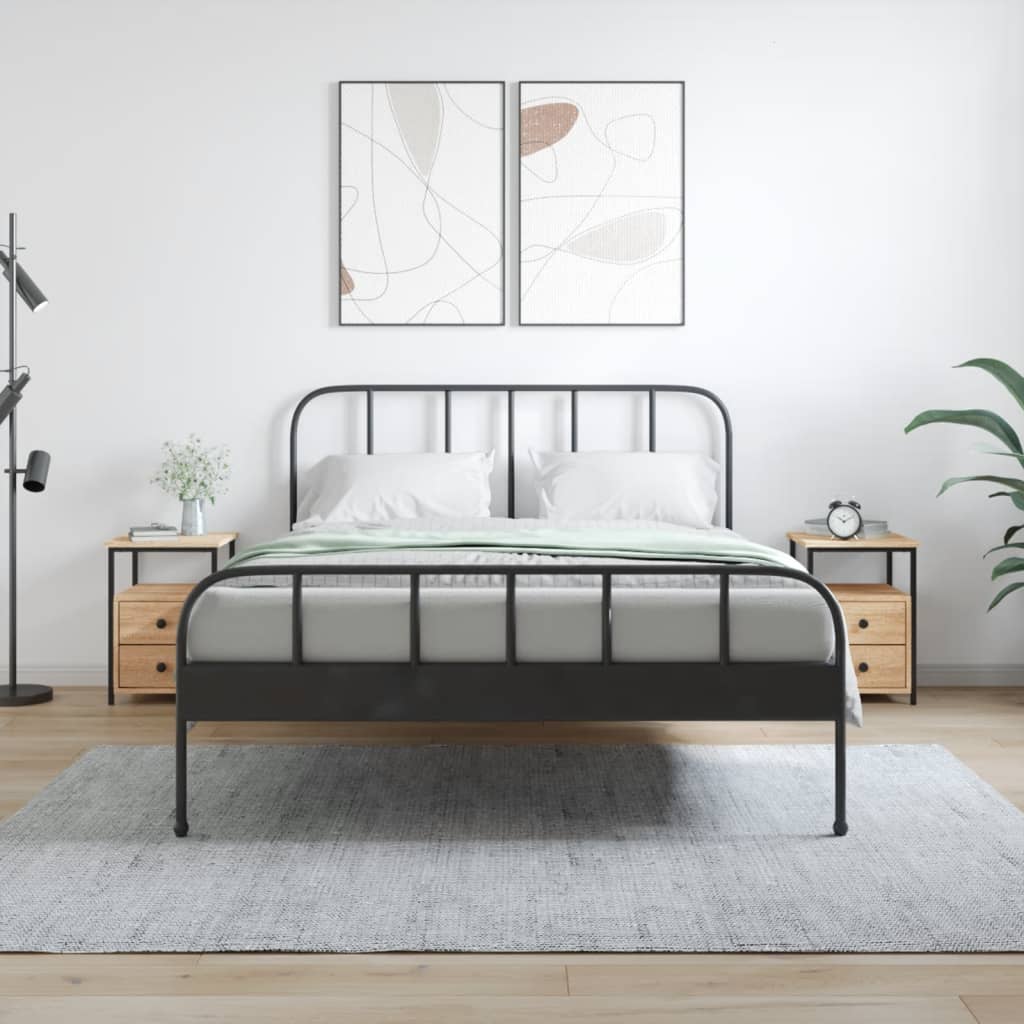 Тумбочки прикроватные 2 шт, дуб Сонома, 34 x 35,5 x 50 см, искусственное дерево