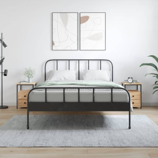 Тумбочки прикроватные 2 шт, дуб Сонома, 34 x 35,5 x 50 см, искусственное дерево