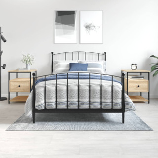 прикроватные тумбочки 2 шт., дуб Сонома, 40 x 42 x 56 см, искусственное дерево