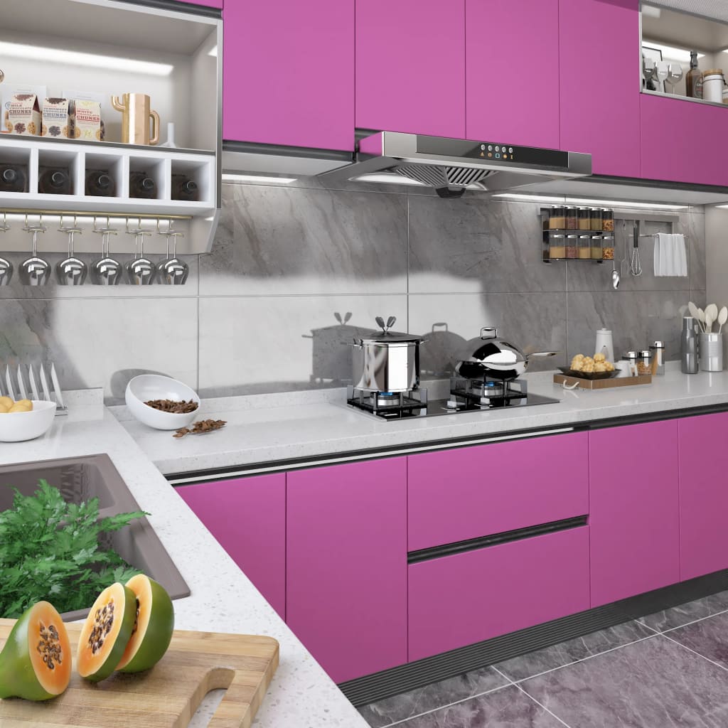 iseliimuv mööblikile, kõrgläikega lilla, 500 x 90 cm, PVC