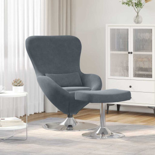 Munatool koos Jalatoega Tumehall 63 x 73 x 90 cm Samet