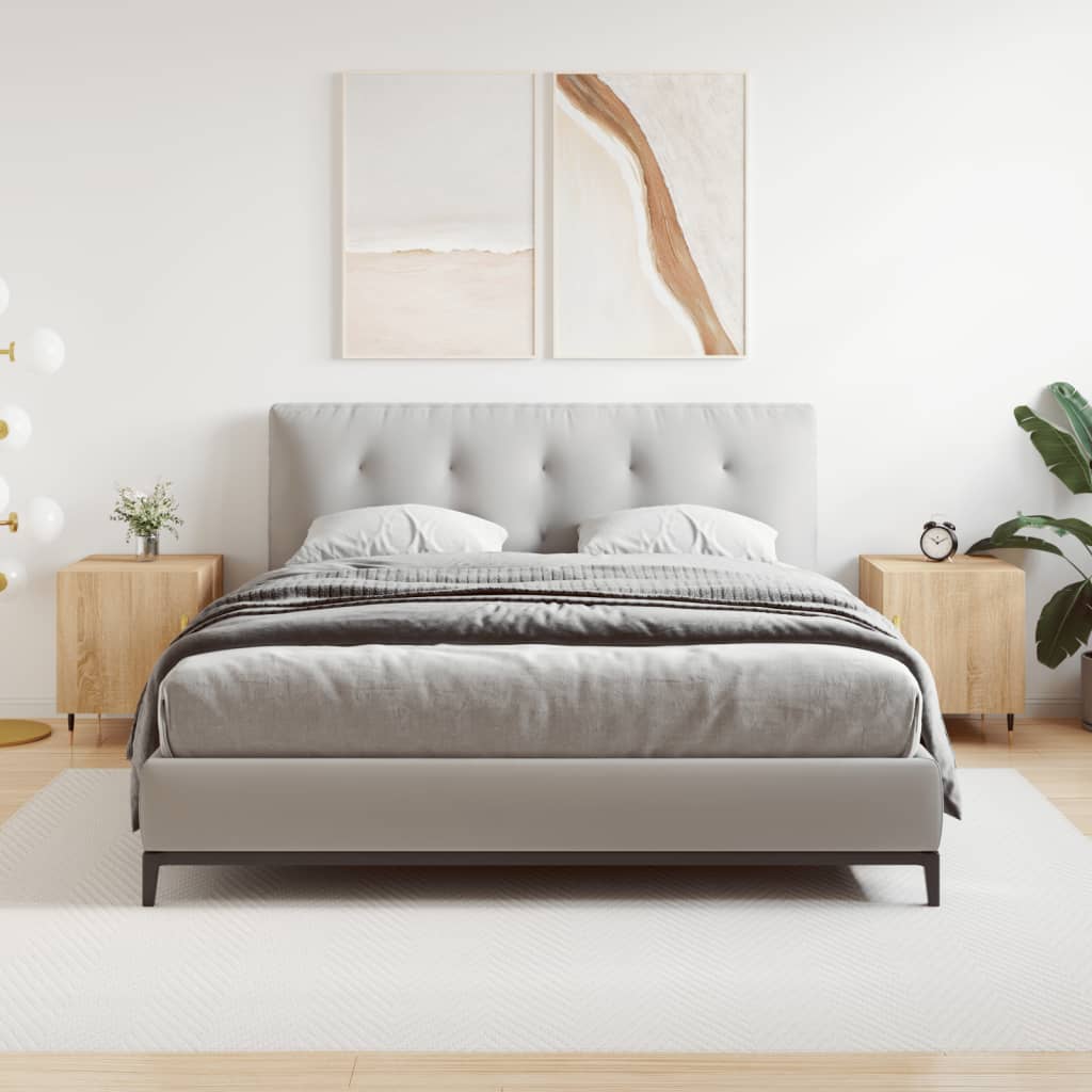 Тумбочки прикроватные 2 шт, дуб Сонома, 40 x 40 x 50 см, ДСП