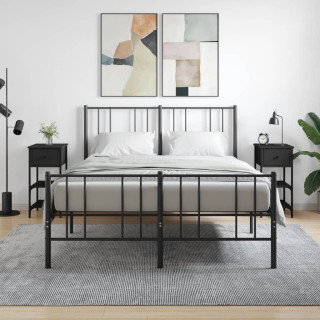 öökapid 2 tk, must, 34 x 36 x 70 cm, tehispuit