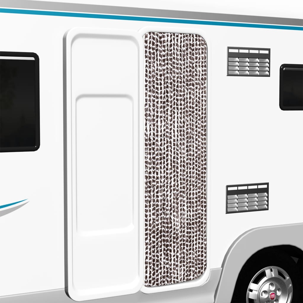 putukakardin pruun ja valge, 56 x 185 cm šenill