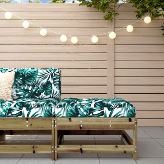 Садовая скамейка для ног с подушкой, пропитанная сосна