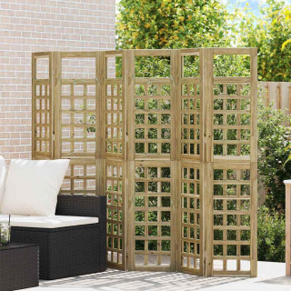 Privaatsusekraan 6 pcs Pruun 240 x 180 cm Immutatud kuusk