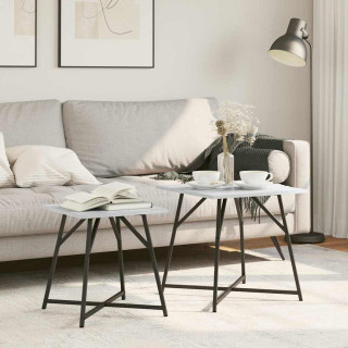 Abilaudade komplekt 2 pcs Hall sonoma ja Must 50 x 50 x 50 cm