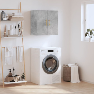 Настенный шкаф, бетонно-серый, 60 x 31 x 60 см, искусственное дерево