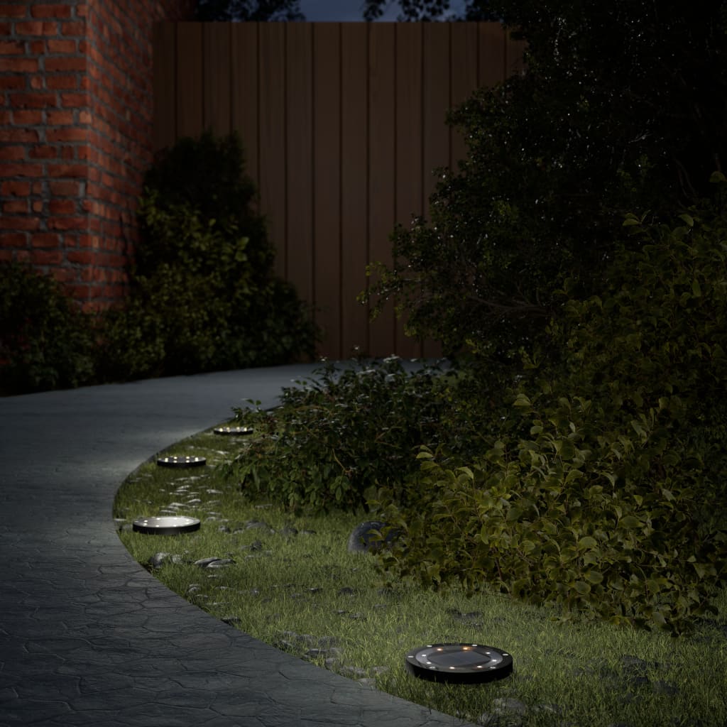 Садовые светильники на солнечных батареях с колышками, 4 шт, теплый белый