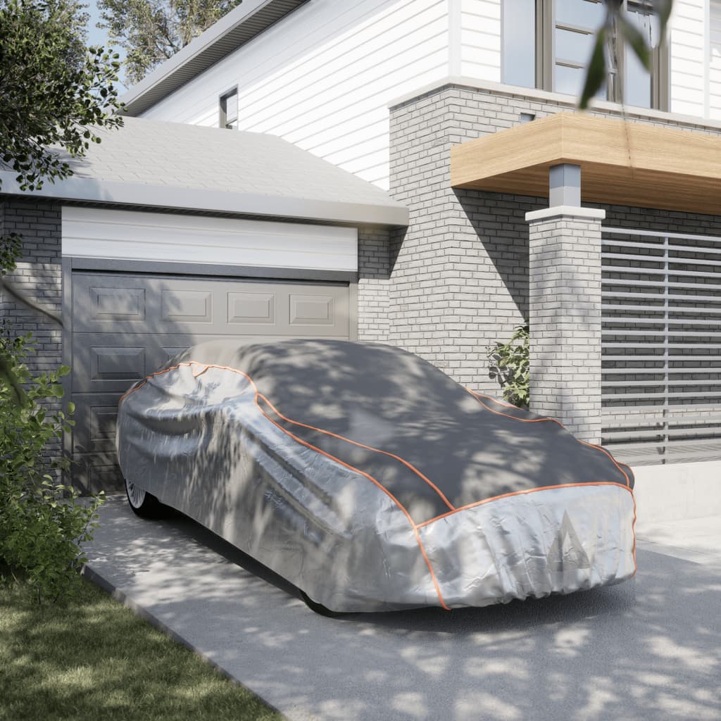 Чехол для автомобиля для седанов от града XL серый и серебристый