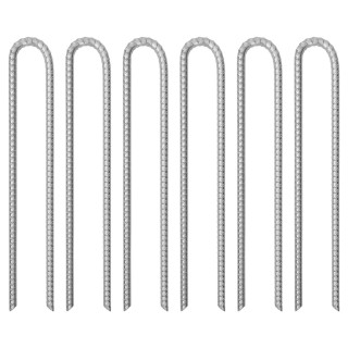 U-kujulised telgivaiad 6 tk, 41,5 cm Ø12 mm, tsingitud teras