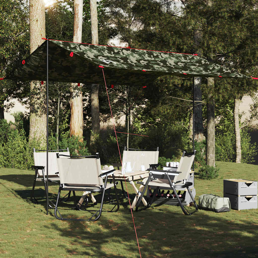 Тент-шатер камуфляжный, 306x306 см, водонепроницаемый