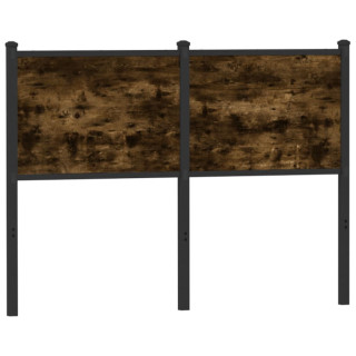 Изголовье из копченого дуба 120 см, искусственное дерево и сталь