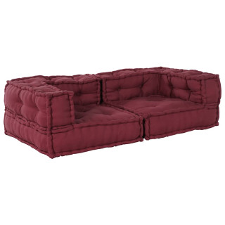 Modulaarne Pouff Maroon 140x70x36 kangas