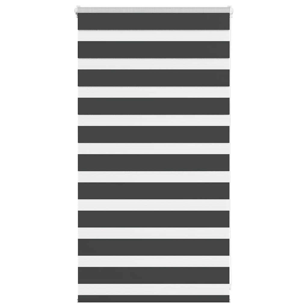 Triibuline ruloo must 80x100 cm kanga laius 75,9 cm polüester