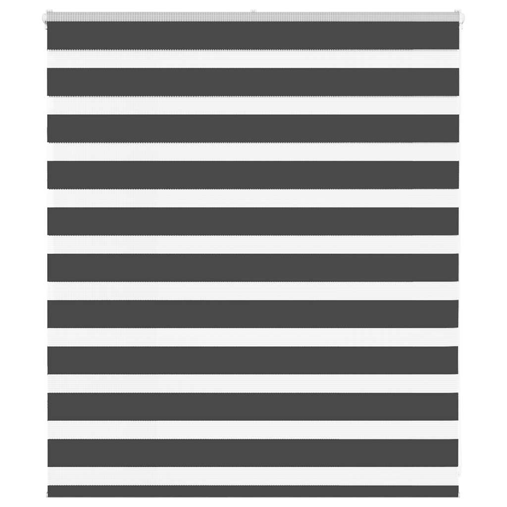 Triibuline ruloo must 130x100 cm kanga laius 125,9 cm polüester