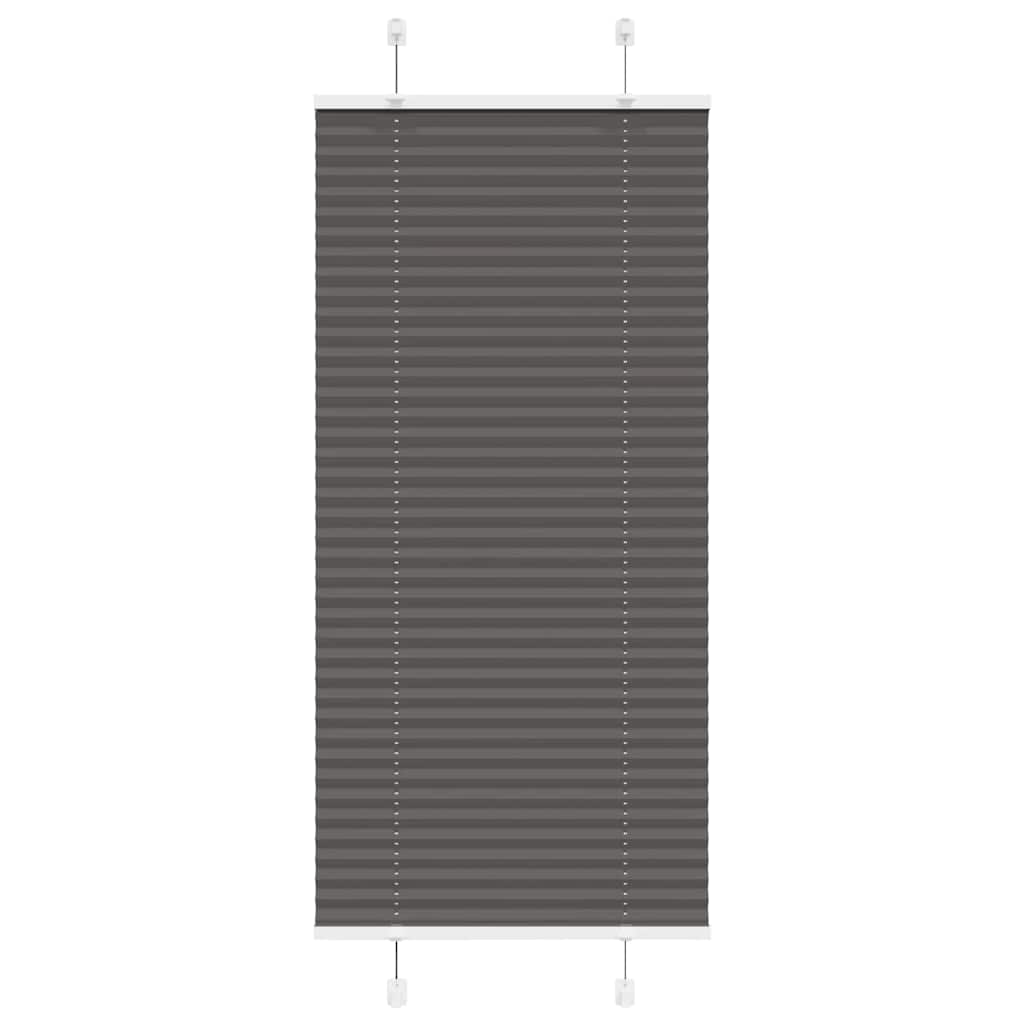 plisseeritud ruloo must 55x100 cm kanga laius 54,4 cm polüester