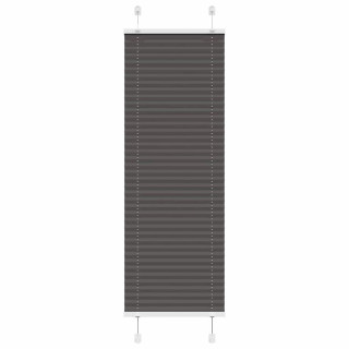 Плиссированная рулонная штора черная 50x100 см, ширина ткани 49,4 см, полиэстер