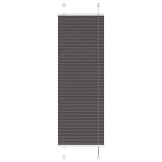 Плиссированная рулонная штора черная 40x100 см, ширина ткани 39,4 см, полиэстер