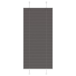 Плиссированная штора, черная, 65x100 см, ширина ткани 64,4 см, полиэстер