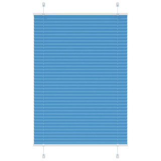 Плиссированная штора синяя 95x150 см, ширина ткани 94,4 см