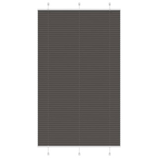 Плиссированная рулонная штора черная 115x200 см, ширина ткани 114,4 см