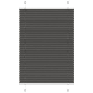 Плиссированная рулонная штора черная 100x150 см, ширина ткани 99,4 см