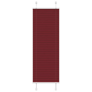Плиссированная штора бордового цвета 40x150 см, ширина ткани