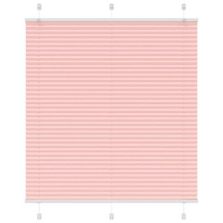 Плиссированная штора розовая 120x150 см, ширина ткани 119,4 см