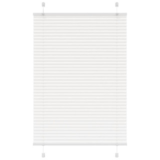 Плиссированная штора белая 100x150 см, ширина ткани 99,4 см