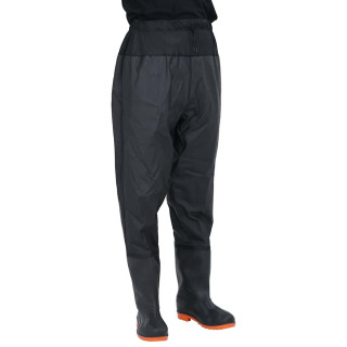 waist waders koos saabastega, must, suurus 39