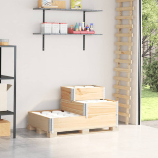 3-ярусный ящик для растений, 120x80 см, сосна