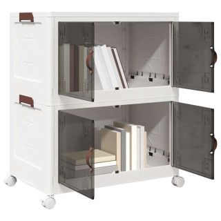 virnastatav ratastega hoiukast 2-tasandiline 75 L 64x40x76 cm