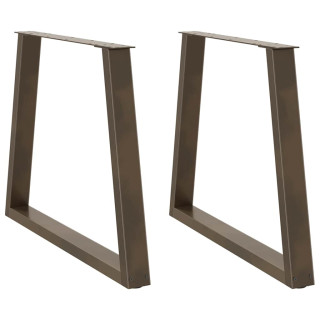 söögilaua jalad, V-kujulised, 2 tk, naturaalne teras, 80 x (72–73,3) cm, teras
