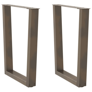 söögilaua jalad, V-kujulised, 2 tk, naturaalne teras, 60 x (72–73,3) cm, teras