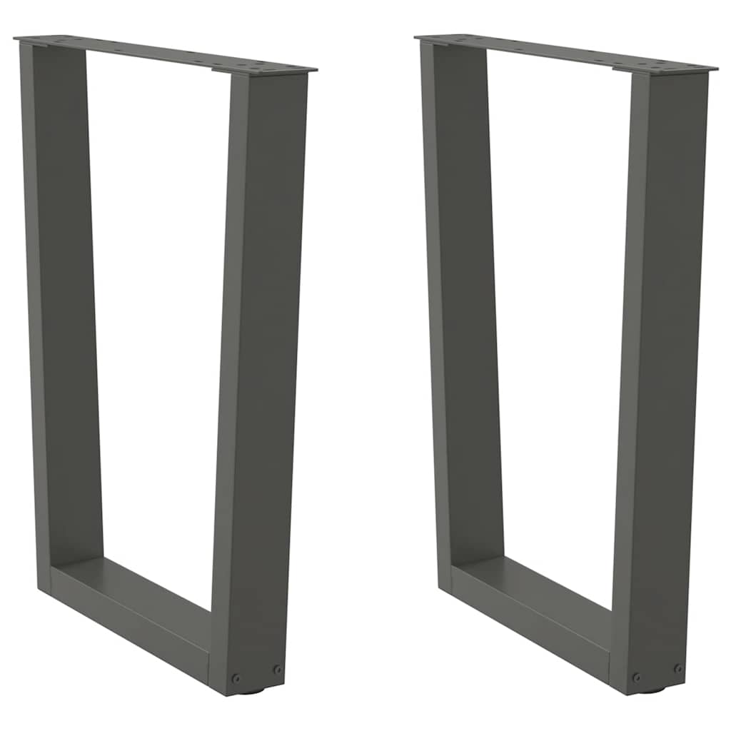 V-образные ножки для обеденного стола, 2 шт, антрацитовый серый, 70 x (72-73,3) см, сталь