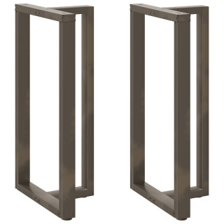 Ножки для барного стола, T-образные, 2 шт, черные, 60 x 35 x (110-111) см, сталь