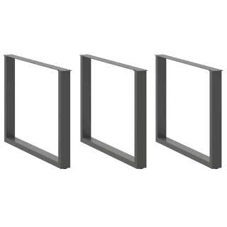 söögilaua jalad U-kujulised 3 tk, antratsiithall, 100 x (72-73) cm, teras