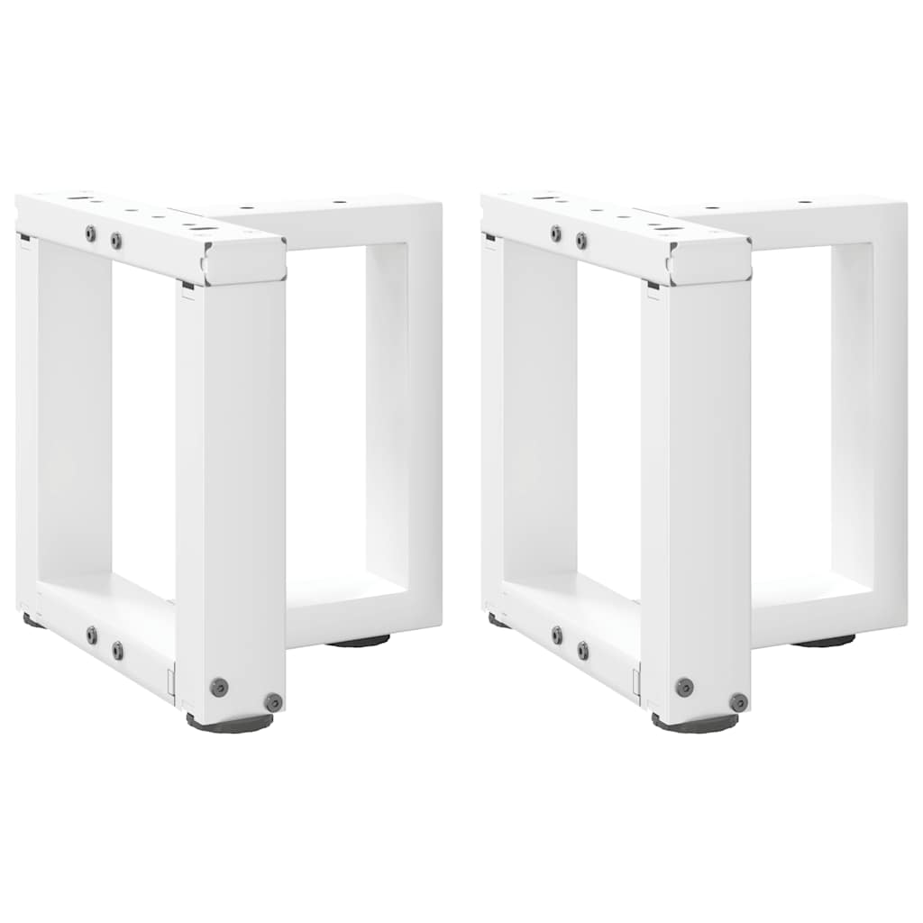 Т-образные ножки для кофейного столика, 2 шт, белые, 30x25x(30-31) см, стальные