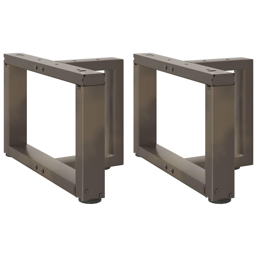 Т-образные ножки для кофейного столика, 2 шт, черные, 50 x 25 x (30-31) см, стальные