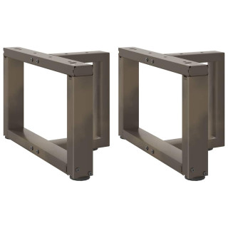 Т-образные ножки для кофейного столика, 2 шт, черные, 50 x 25 x (30-31) см, стальные